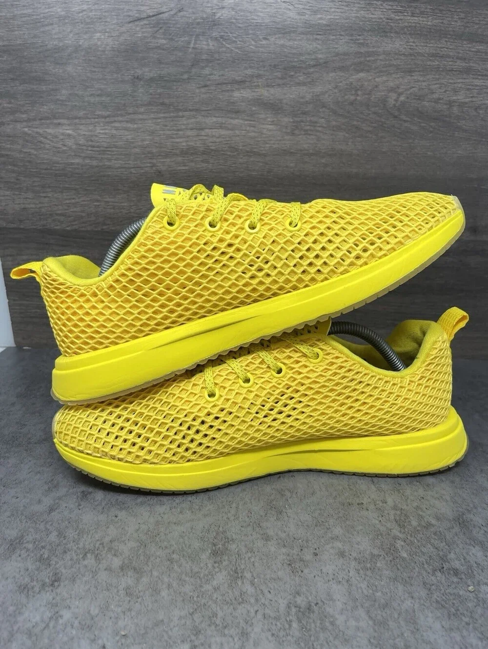 NOBULL Diamond Mesh Runner Yellow Size 10 Mens Running Training Gym Shoes